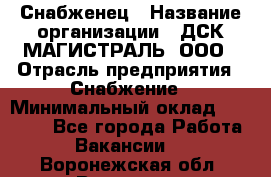 Снабженец › Название организации ­ ДСК МАГИСТРАЛЬ, ООО › Отрасль предприятия ­ Снабжение › Минимальный оклад ­ 30 000 - Все города Работа » Вакансии   . Воронежская обл.,Воронеж г.